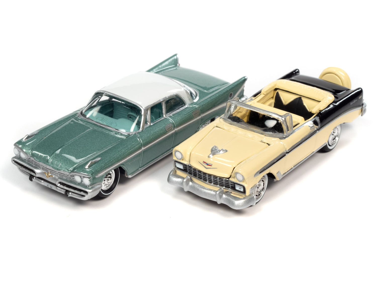 Johnny Lightning 2022 Release 2 50's & Fins Version A (2-Pack) 1:64 Scale Diecast