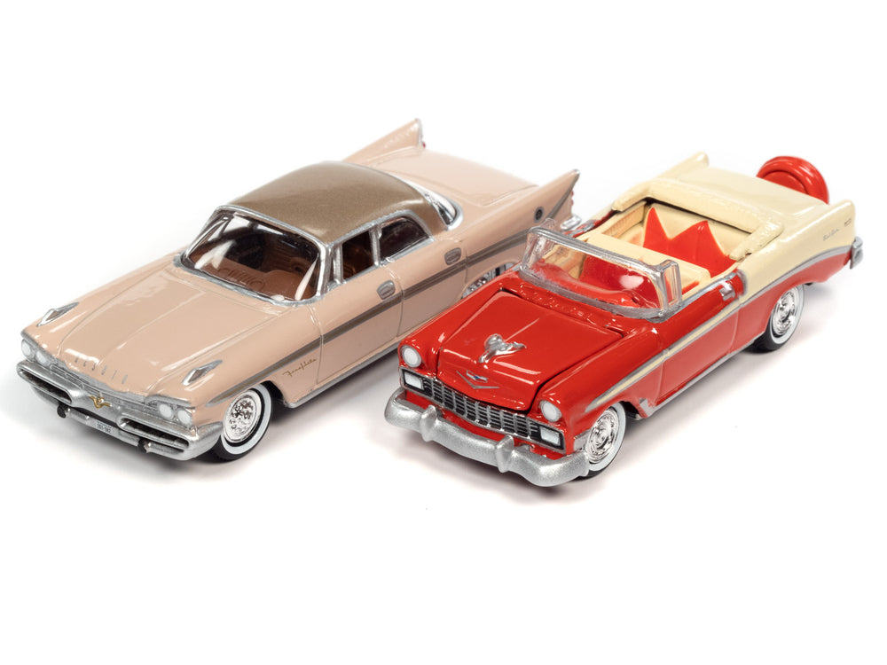 Johnny Lightning 2022 Release 2 50's & Fins Version B (2-Pack) 1:64 Scale Diecast