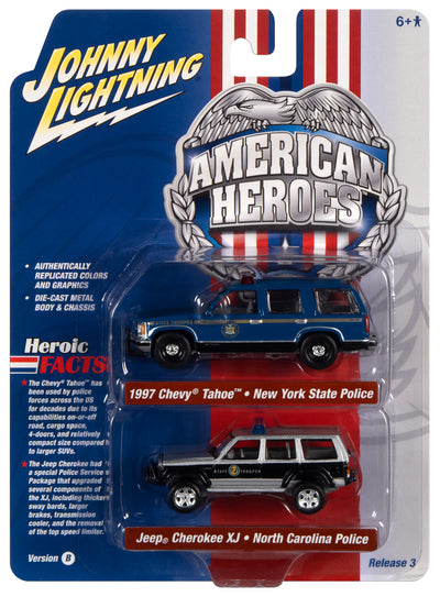 Johnny Lightning 2022 Release 3 American Heroes Version B (2-Pack) 1:64 Scale Diecast