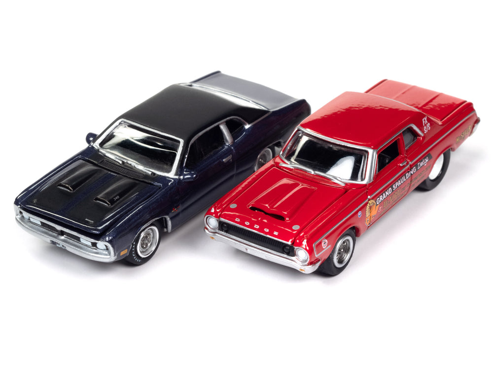 Johnny Lightning 2022 Release 3 Mr. Norm's Grand Spaulding Dodge Version A (2-Pack) 1:64 Scale Diecast