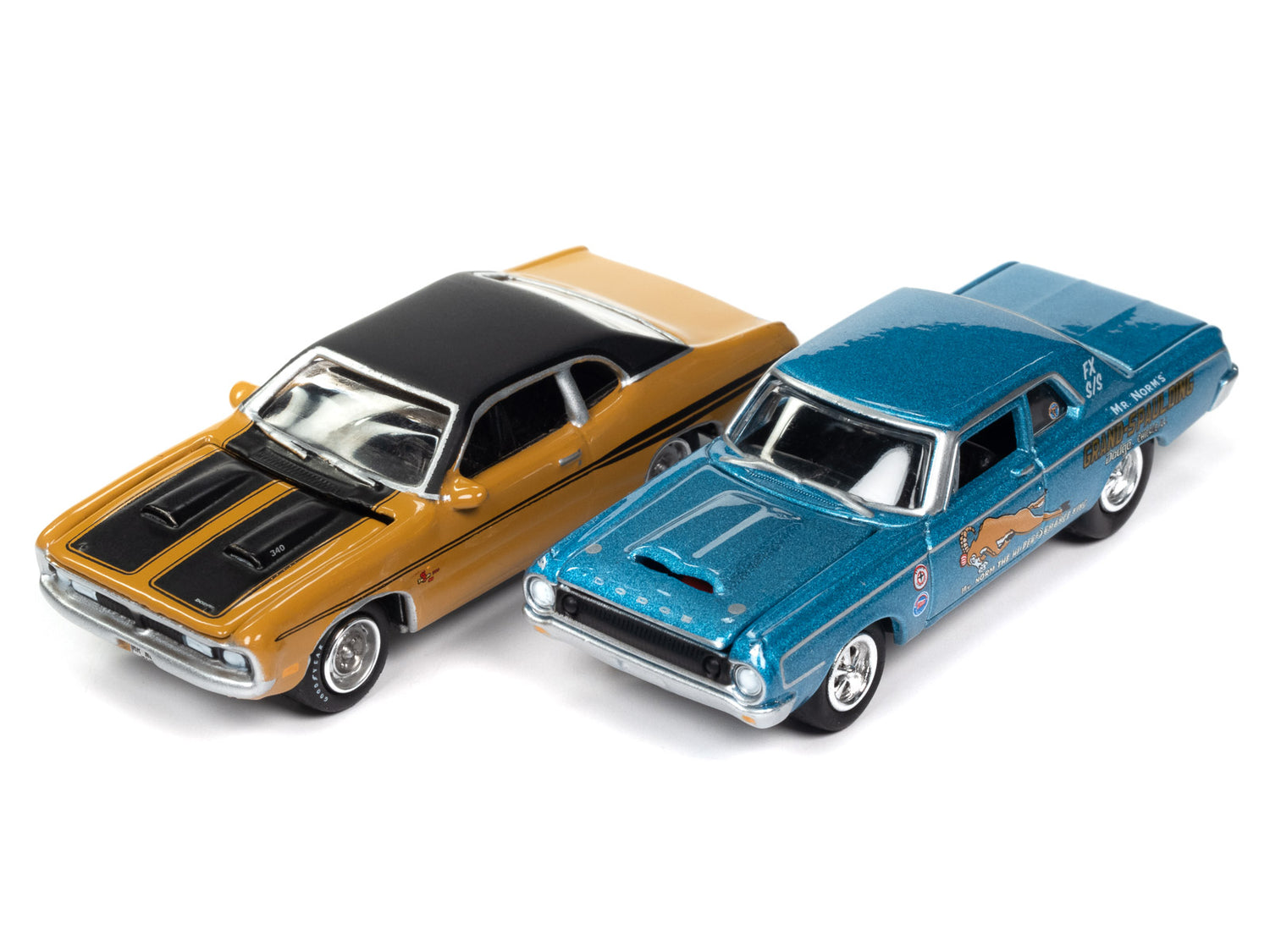 Johnny Lightning 2022 Release 3 Mr. Norm's Grand Spaulding Dodge Version B (2-Pack) 1:64 Scale Diecast