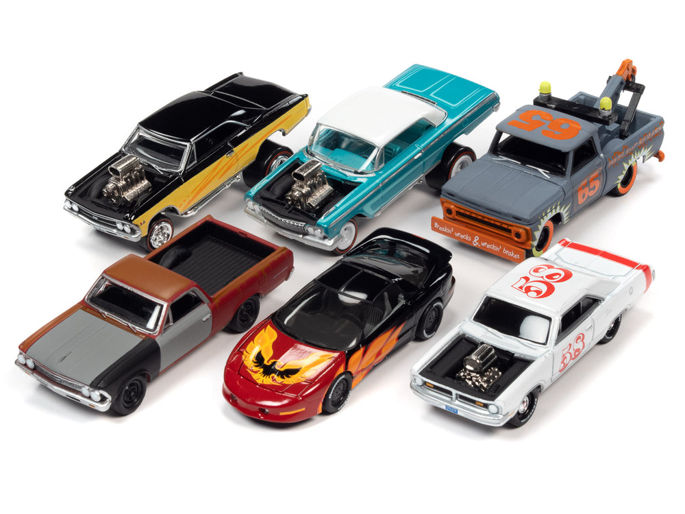 Johnny Lightning Street Freaks 2021 Release 4 Set A (6-Car Sealed Case) 1:64 Scale Diecast