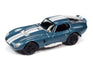 Johnny Lightning Street Freaks 1964 Shelby Cobra Daytona (Barn Finds) (Viking Blue Metallic w/White Stripes) 1:64 Scale Diecast