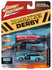 Johnny Lightning Street Freaks 1997 Ford Crown Victoria (Demolition Derby) (Light Teal w/Derby Graphics) 1:64 Scale Diecast