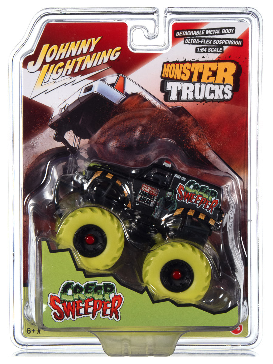Johnny Lightning Monster Truck Creep Sweeper Zombie Response Unit 1:64 Scale Diecast