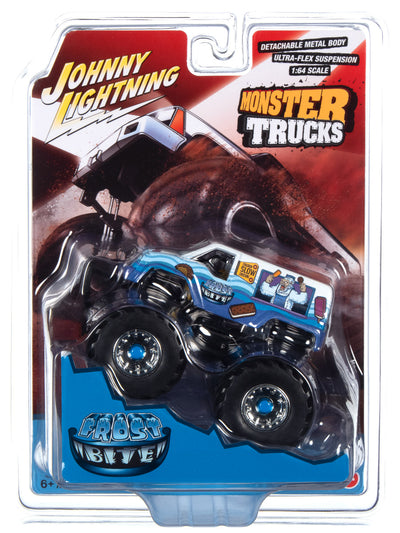 Johnny Lightning Monster Truck Frost Bite I Scream You Scream! (Black Tire Edition) 1:64 Scale Diecast