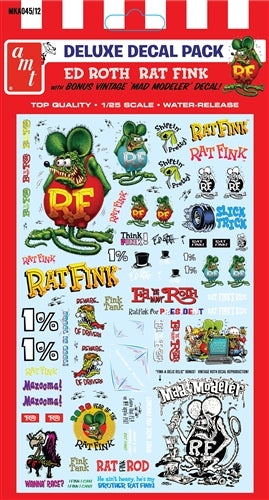 AMT Rat Fink Decal Pack 1:25 Scale