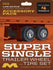 Moebius Super Single Trailer Wheel & Tire Set (4) 1:25 Scale