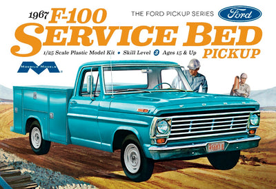 Moebius 1967 Ford F100 Service Bed Pickup 1:25 Scale Model Kit