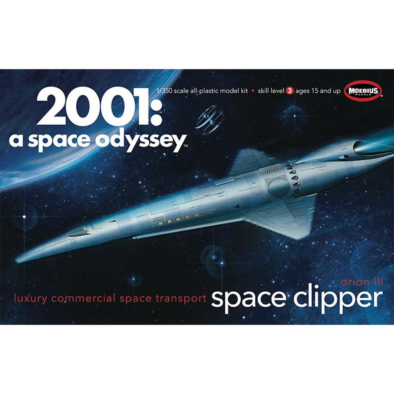 Moebius 2001 Space Odyssey: Orion III Space Clipper 1/350 Scale Model Kit