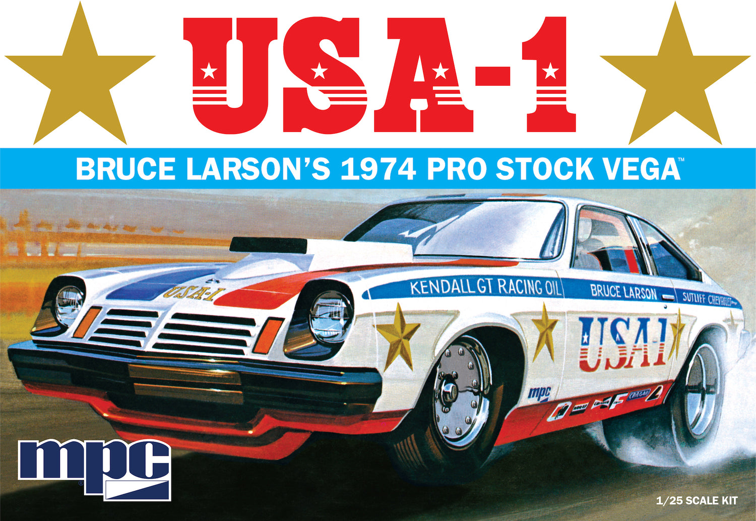 MPC Bruce Larson USA-1 Pro Stock Vega 1:25 Scale Model Kit