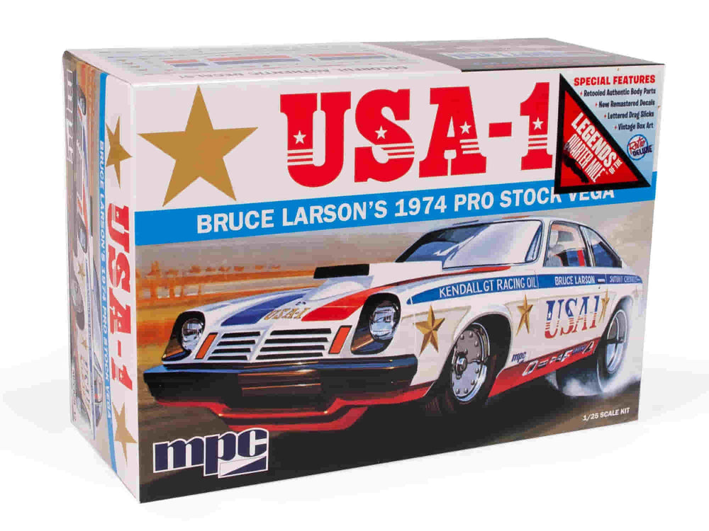 MPC Bruce Larson USA-1 Pro Stock Vega 1:25 Scale Model Kit