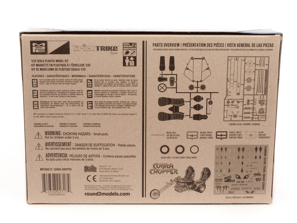 MPC Cobra Chopper (Trick Trikes Series) 1:25 Scale Model Kit