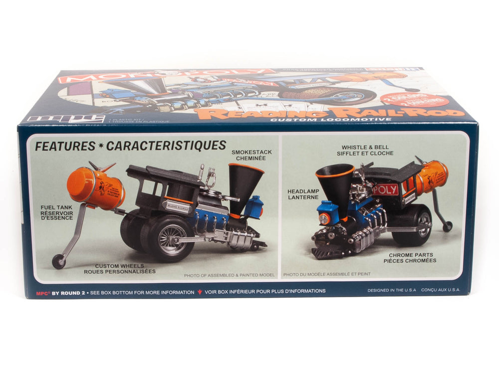 MPC Monopoly Reading Rail Rod Custom Locomotive (SNAP) 1:25 Scale Model Kit
