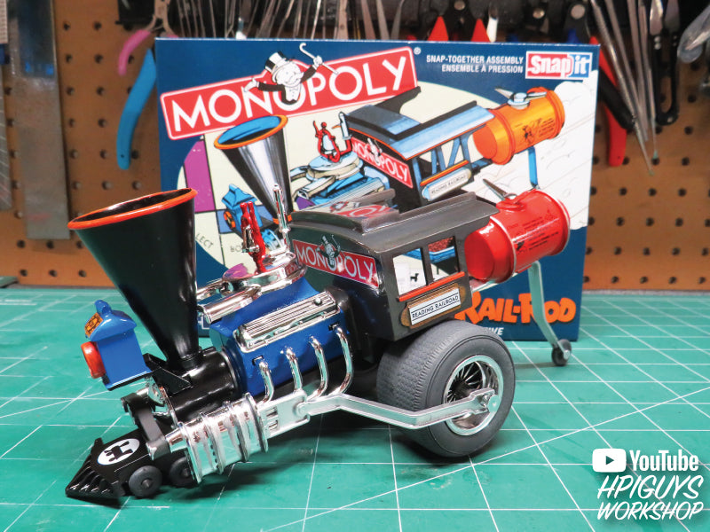 MPC Monopoly Reading Rail Rod Custom Locomotive (SNAP) 1:25 Scale Model Kit