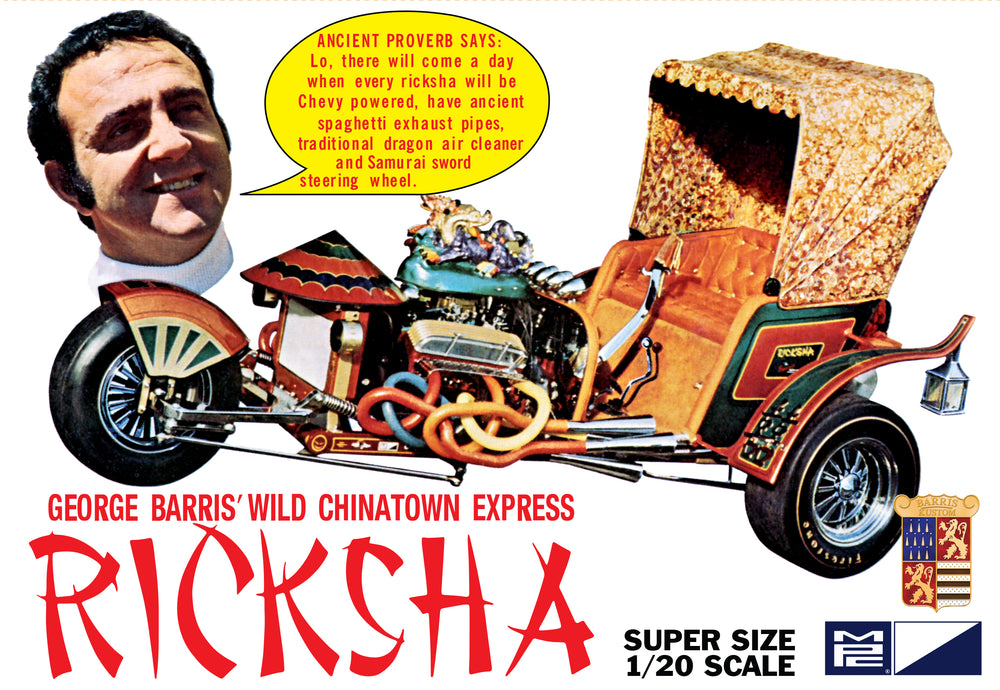 MPC George Barris Ricksha Show Rod 1:20 Scale Model Kit