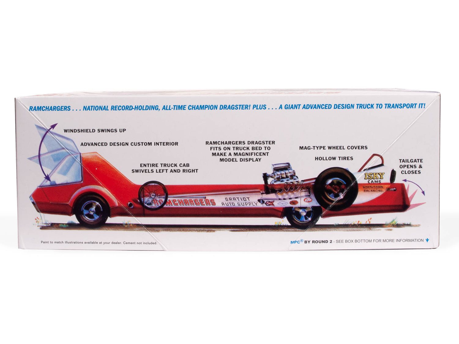 Ramchargers Dragster with Transport Truck features