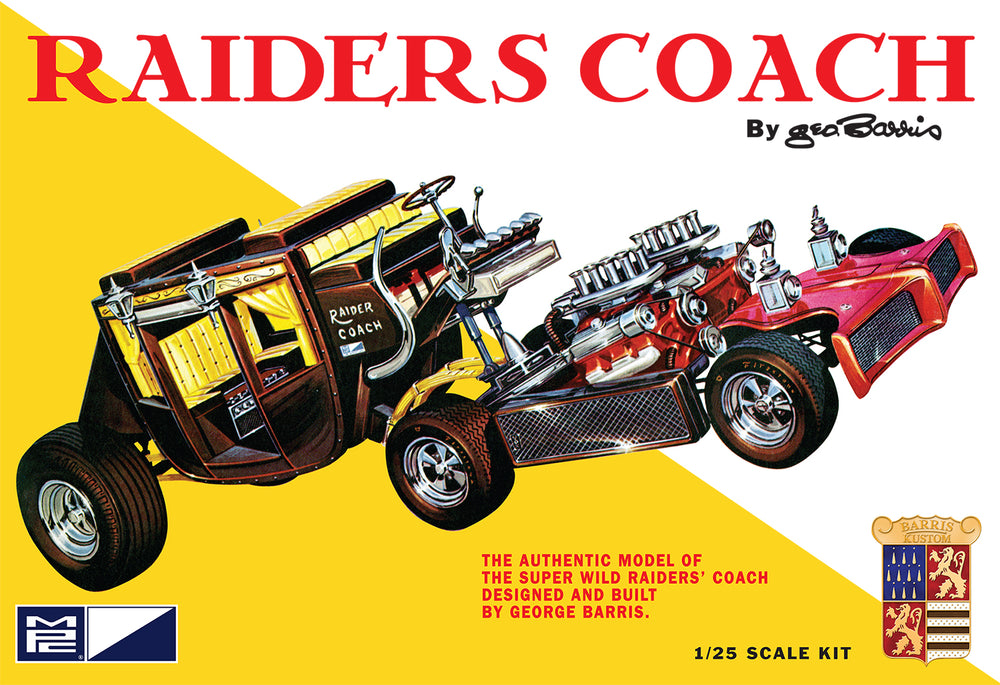 Front of Retro Deluxe Raiders Coach box