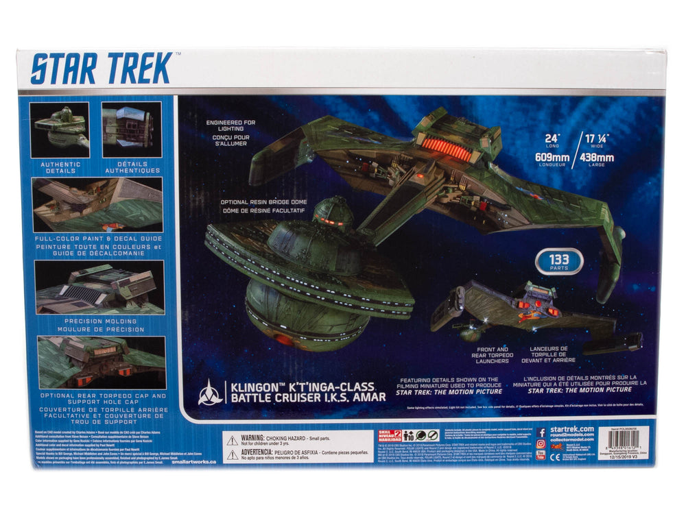 Polar Lights Star Trek Klingon K’t’inga 1:350 Scale Model Kit