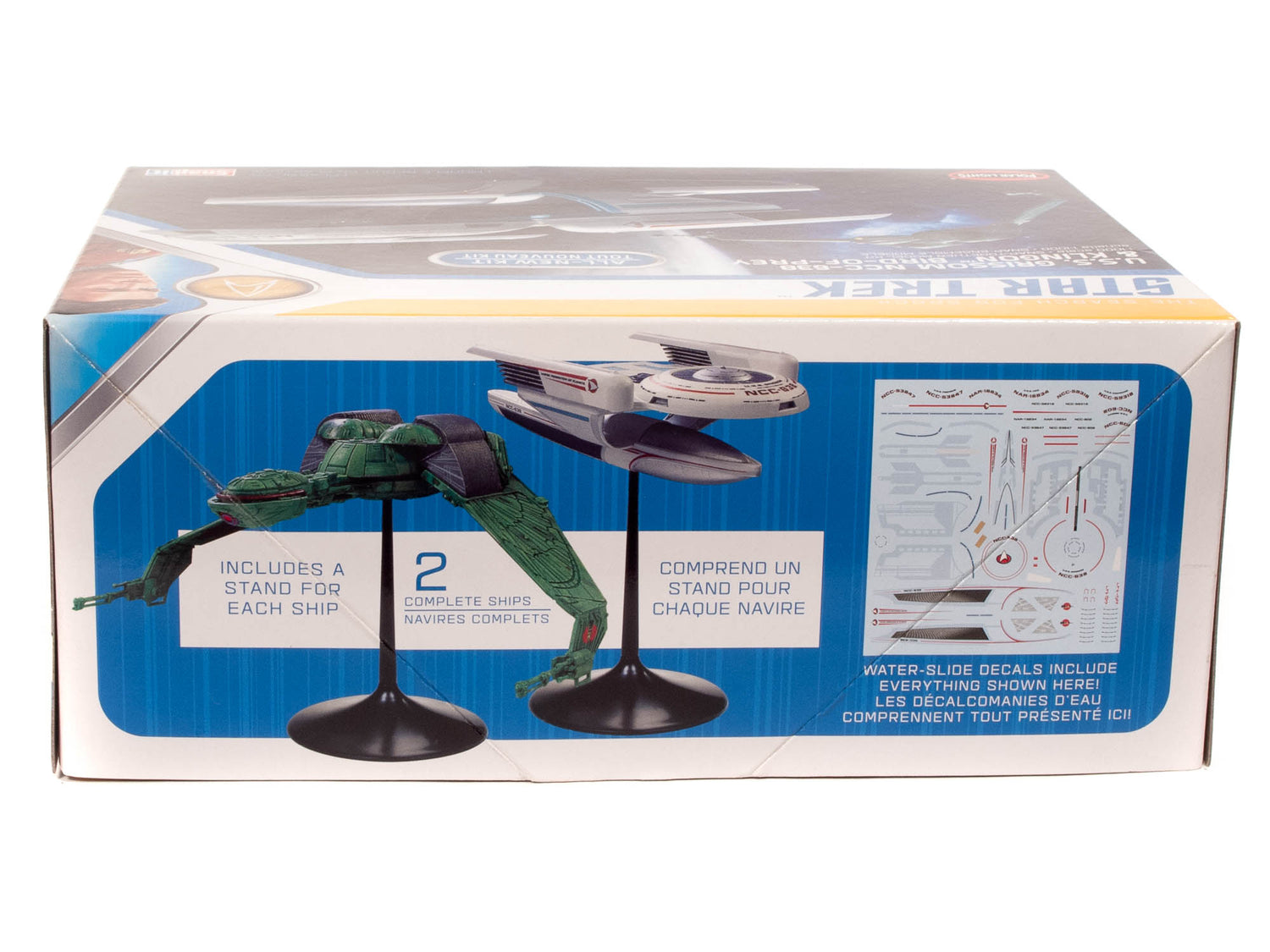 Polar Lights Star Trek U.S.S. Grissom - Klingon BoP (2-pack) Snap 1:1000 Scale Model Kit