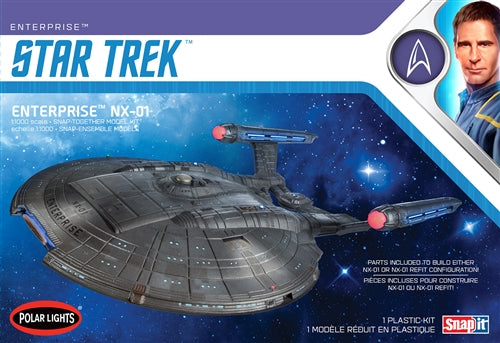 Polar Lights Star Trek NX-01 Enterprise (Snap) 1:1000 Scale Model Kit