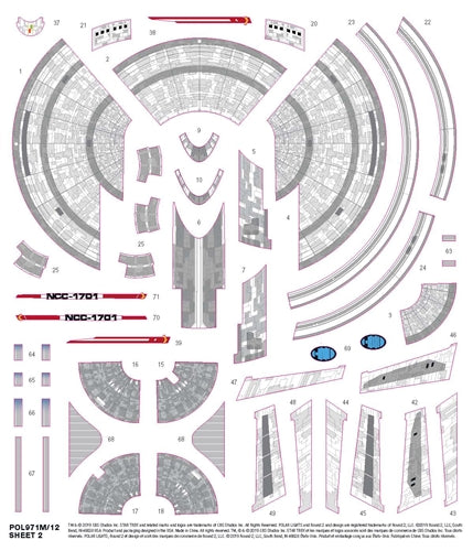 Polar Lights Star Trek Discovery USS Enterprise 1:2500 Scale SNAP Kit