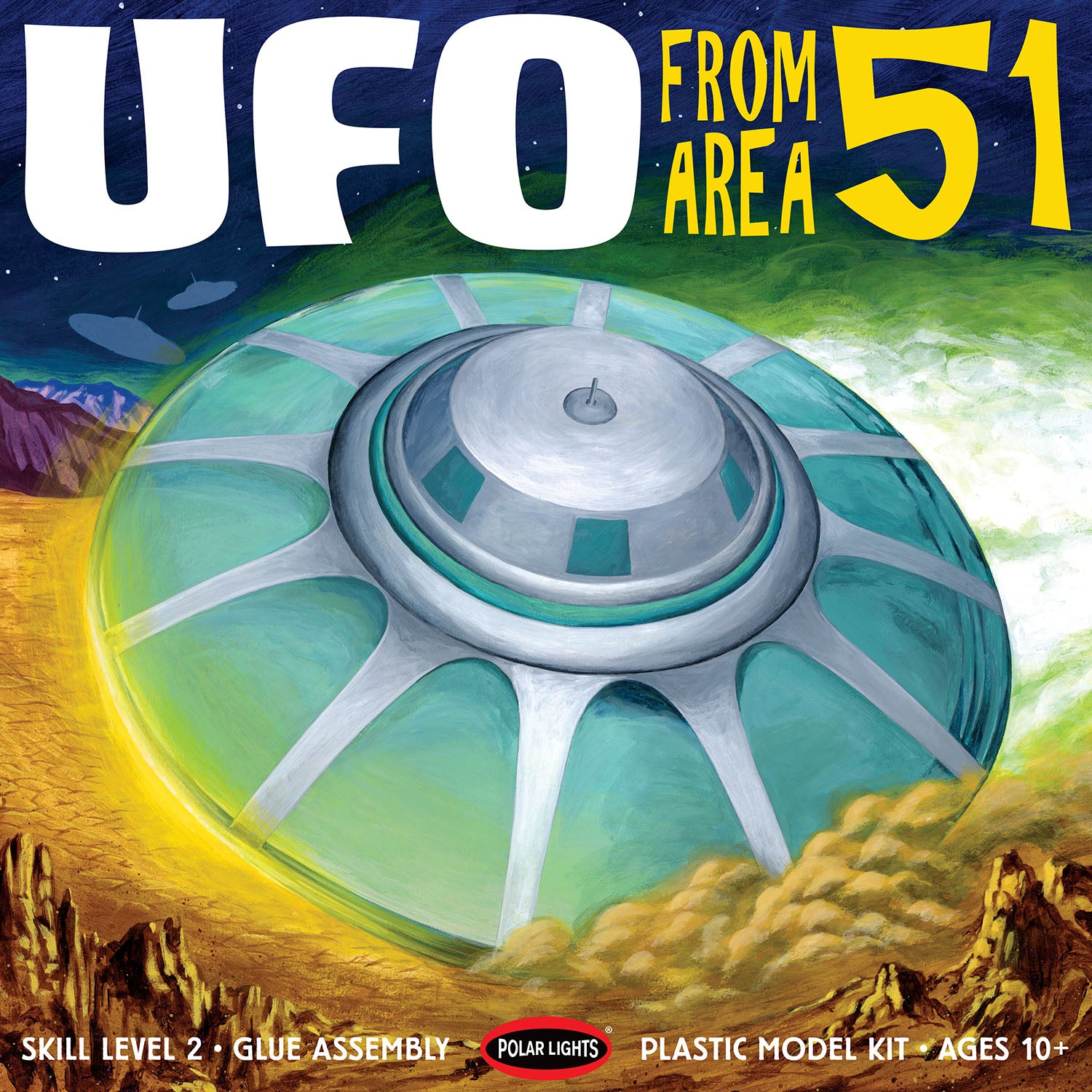 Polar Lights Area 51 UFO 1:48 Scale Model Kit