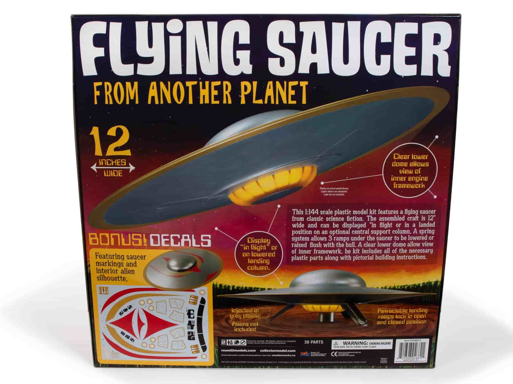 Polar Lights 12" Flying Saucer 1:144 Scale Model Kit