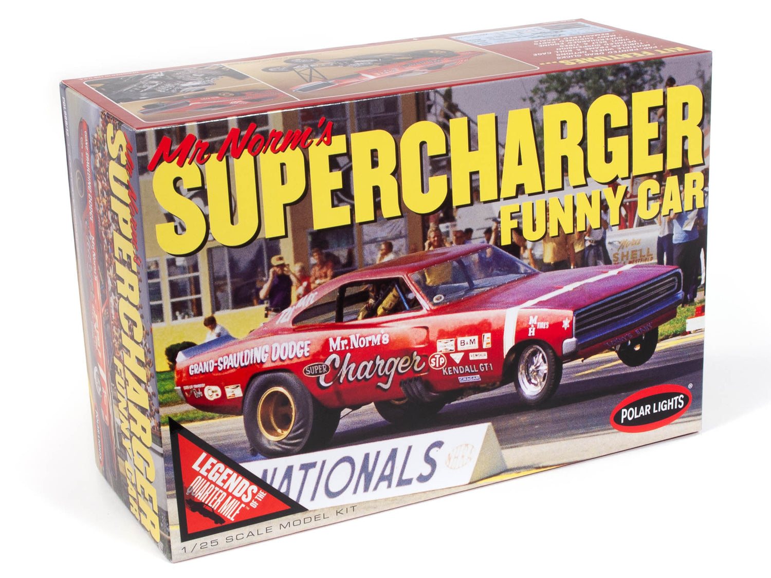 Polar Lights 1969 Dodge Charger Funny Car Mr. Norm 1:25 Scale Model Kit