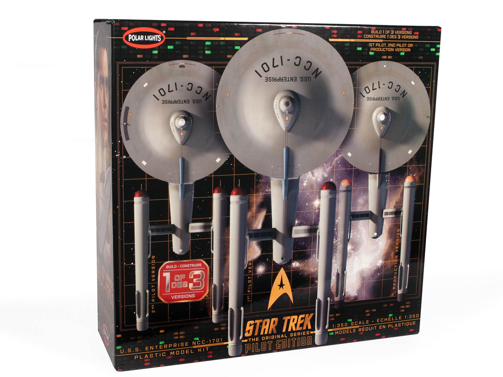 Polar Lights Star Trek TOS U.S.S. Enterprise w/Pilot Edition Parts 1:350 Scale Model Kit