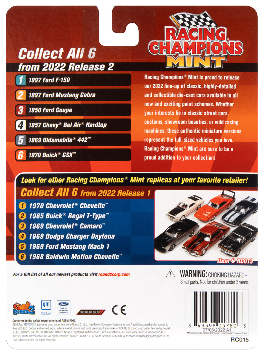 Racing Champions Mint 2022 Release 2 (6-Car Sealed Case) 1:64 Diecast