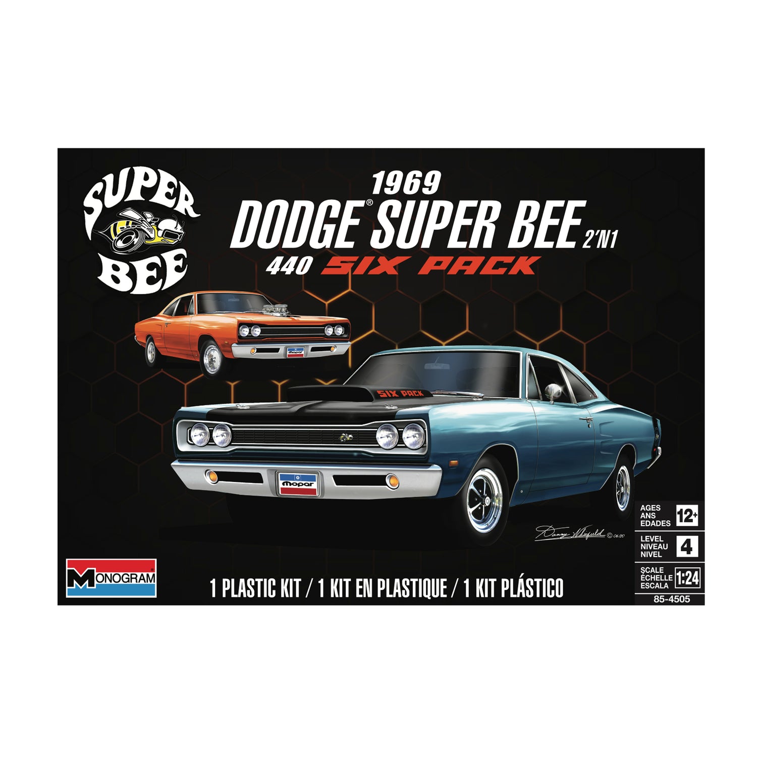Revell 1969 Dodge Superbee 2n1 1:24 Scale Model Kit