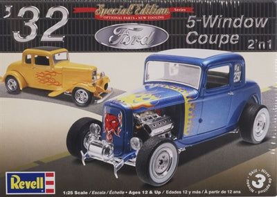 Revell 1932 Ford 5-Window Coupe 1:25 Scale Model Kit