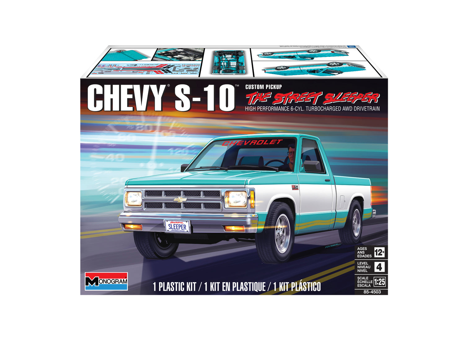 Monogram Chevy S-10 Custom Pickup 1:25 Scale Model Kit