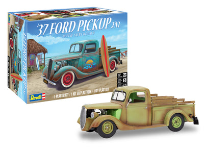 Revell 1937 Ford Pickup 2N1 w/ Surfboard 1:25 Scale Model Kit