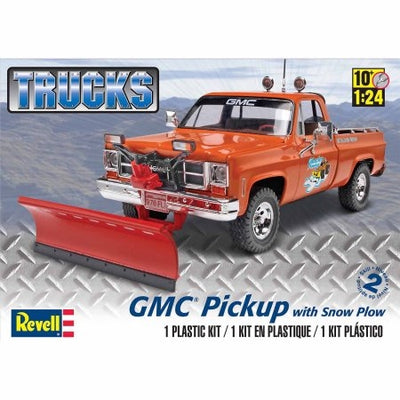 Revell GMC Pickup w-Snow Plow 1:24 Scale Model Kit