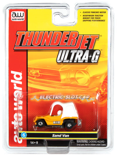 Auto World Thunderjet R34 Sand Van (Yellow) HO Scale Slot Car