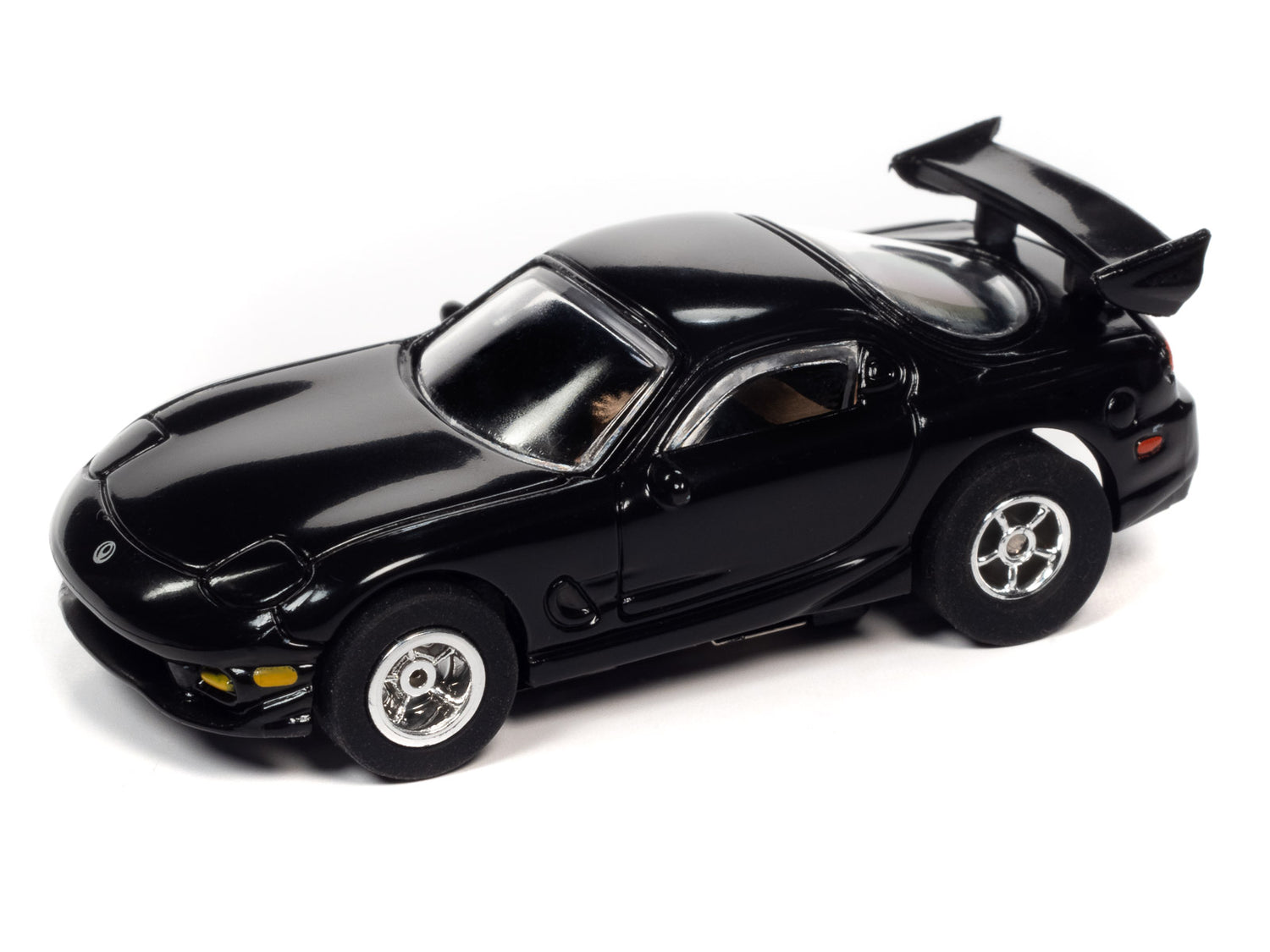 Auto World Xtraction R34 1995 Mazda RX7 (Black) HO Scale Slot Car