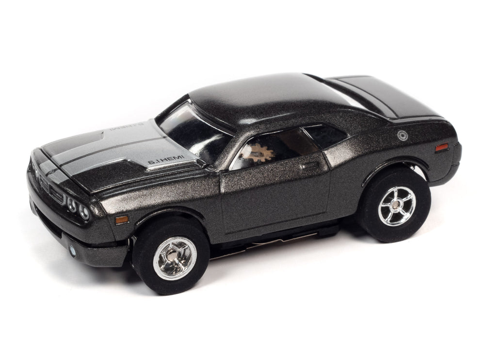 Auto World Xtraction R34 2008 Dodge Challenger (Gray) HO Scale Slot Car