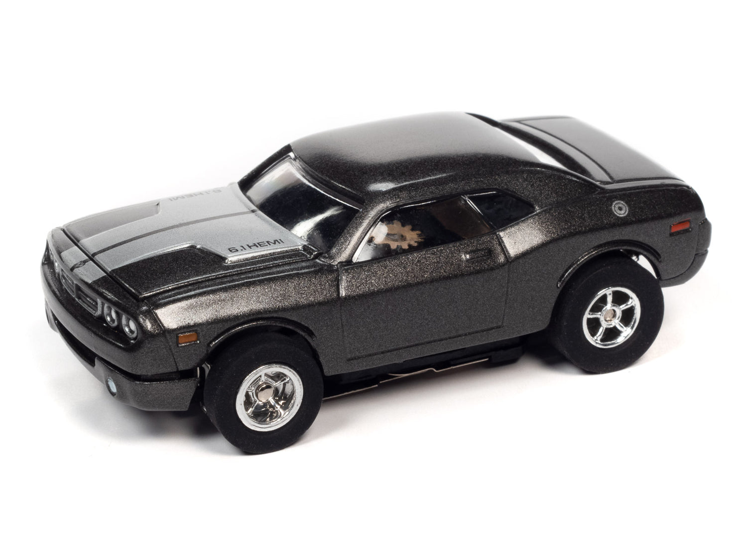 Auto World Xtraction R34 2008 Dodge Challenger (Gray) HO Scale Slot Car