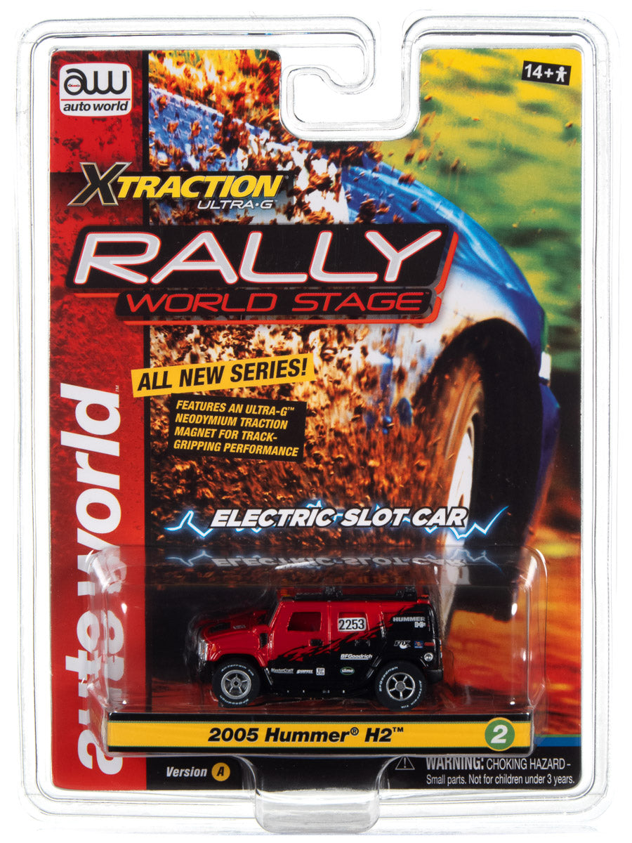 Auto World Xtraction Rally 2005 Hummer H2 red HO Scale Slot Car Auto World Store
