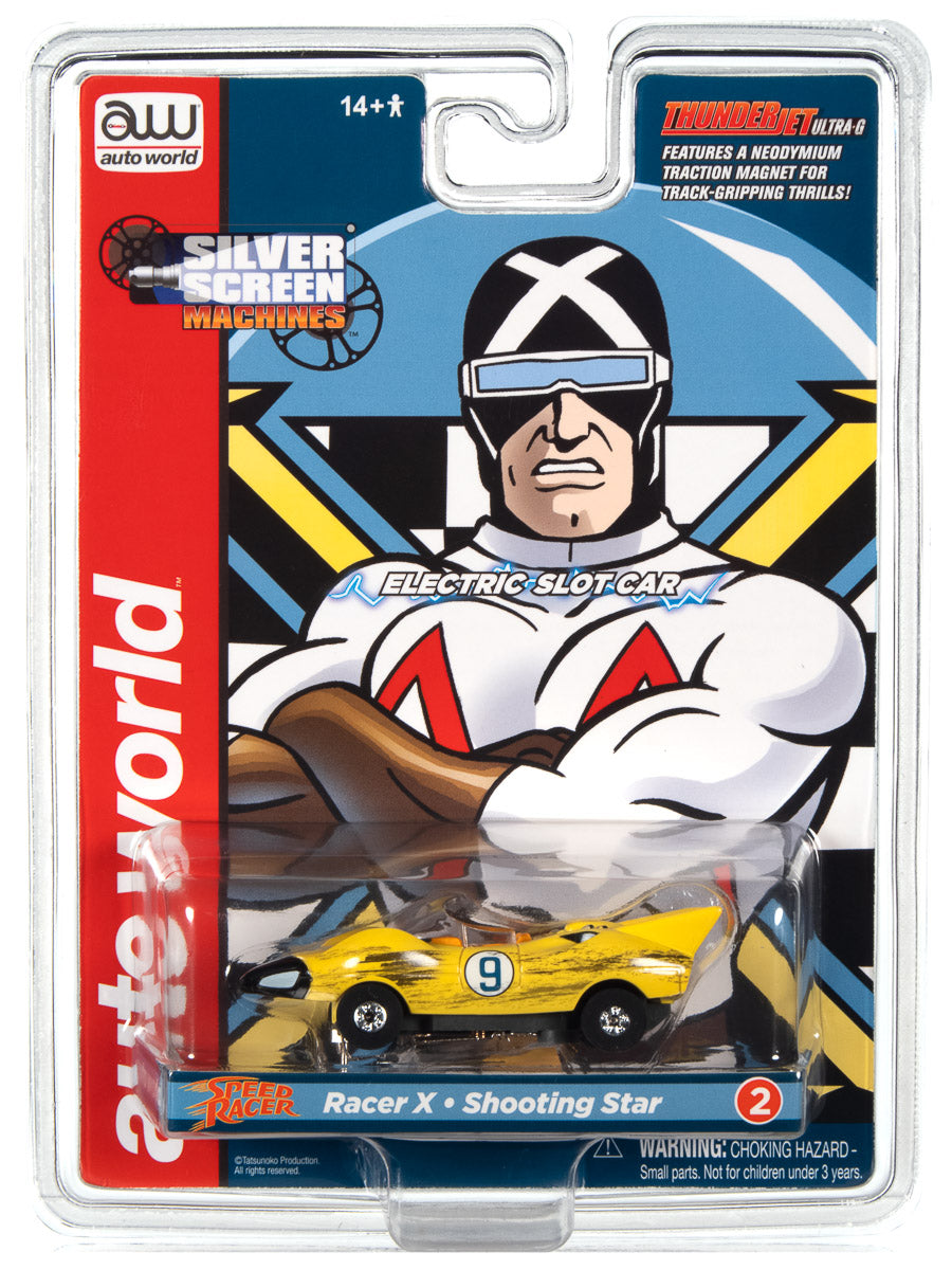 Auto World Thunderjet Speed Racer - Racer X Shooting Star (Race Worn) HO Scale Slot Car