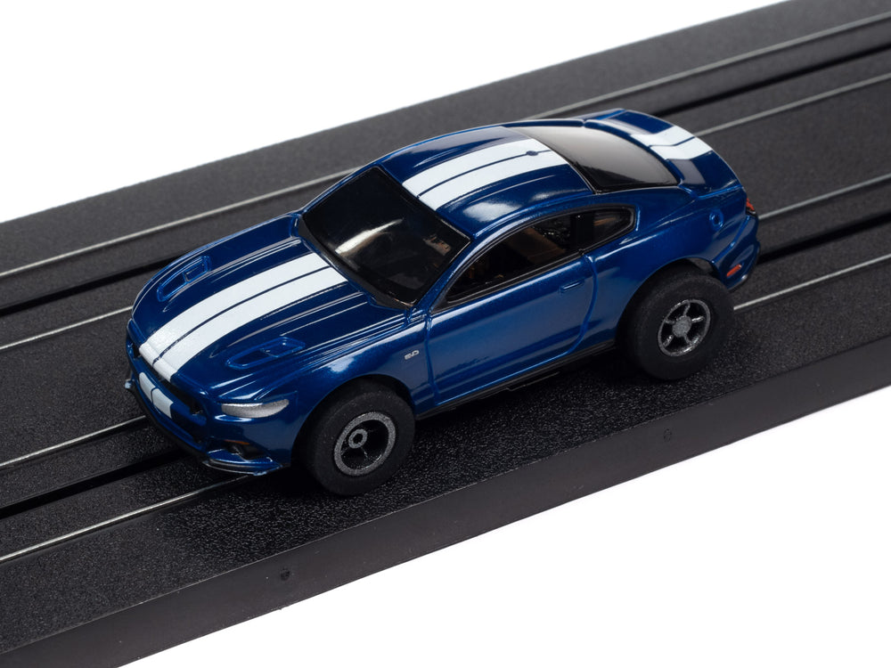 Auto World Xtraction 2018 Mustang GT (Blue) HO Scale Slot Car