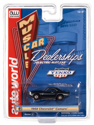 Auto World Thunderjet Yenko - 1968 Chevrolet Camaro (Blue) HO Scale Slot Car