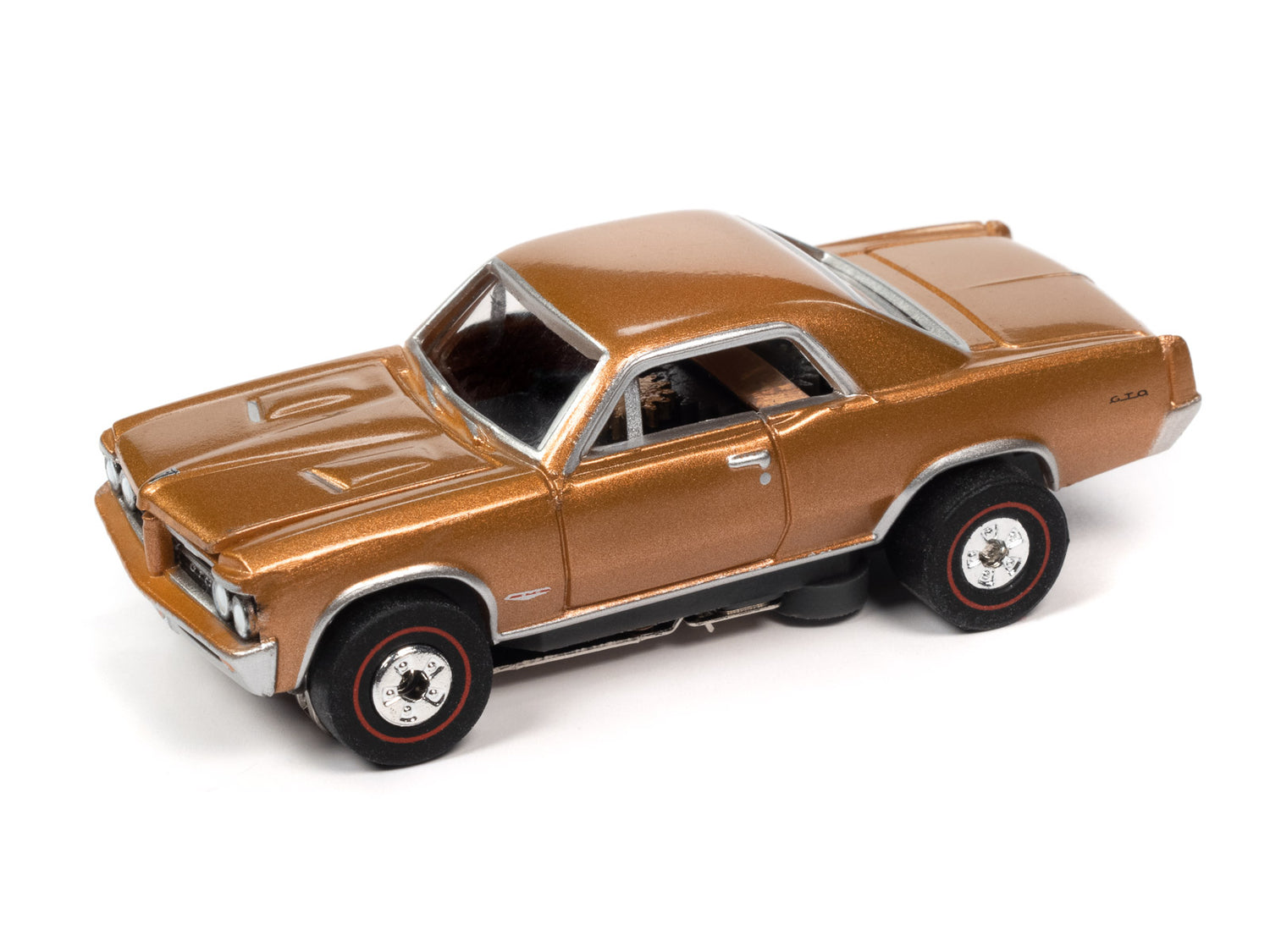 Auto World Thunderjet OK Used Cars 1964 Pontiac GTO (Gold) HO Scale Slot Car