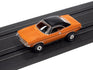Auto World Thunderjet OK Used Cars 1970 Plymouth Barracuda Gran Coupe (Orange) HO Scale Slot Car