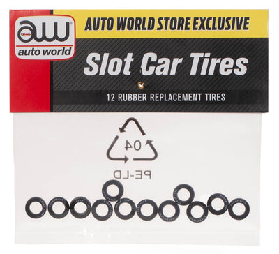 Auto World Xtraction Slot Car Rear Tires (GOODYEAR) (12) HO Scale