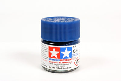 Tamiya Acrylic Mini X4, Blue 10ml Bottle