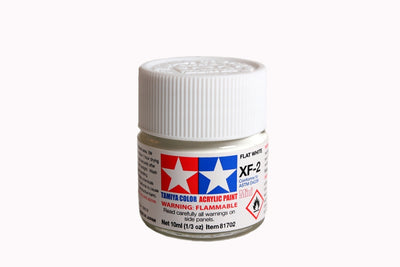 Tamiya Acrylic Mini XF2, Flat White 10ml Bottle