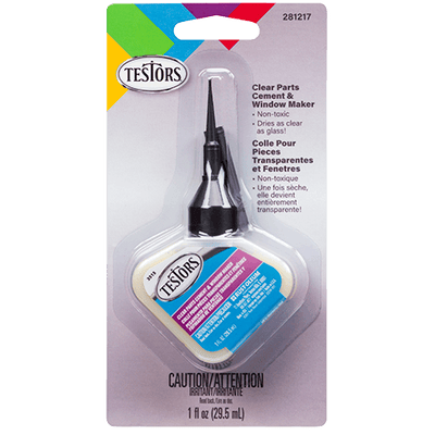 Testors Clear Parts Cement and Window Maker, 1oz